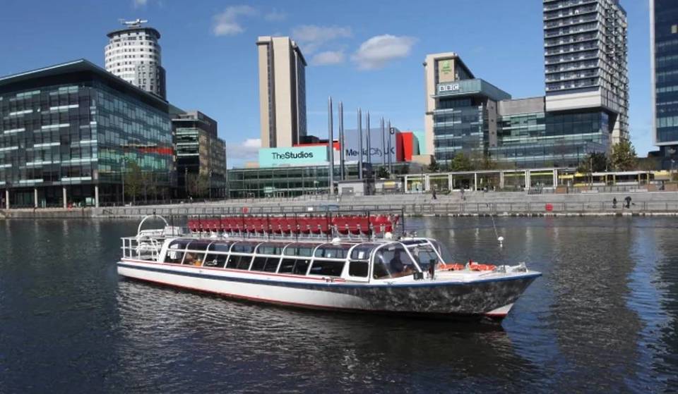 The hour-long Salford boat tour that sails past the ‘Coronation Street’ set and a hidden island — complete with an onboard bar and open-air deck