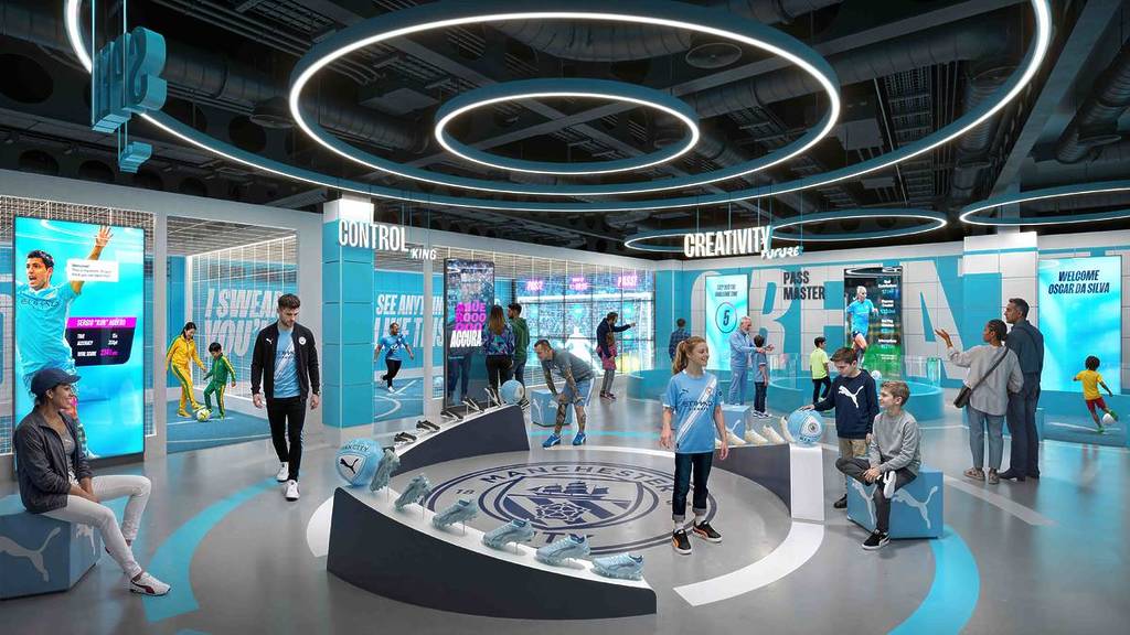 one of the spaces inside manchester city museum experience