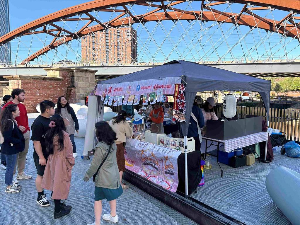 outside stall at so hong kong summer festival at aviva studios, manchester