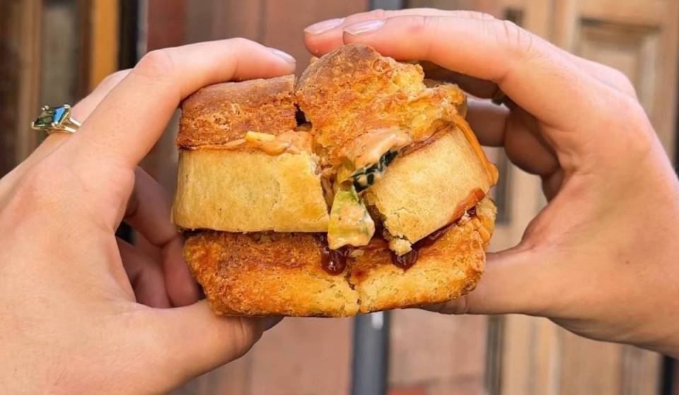 A towering ‘Wigan kebab biscuit’ stuffed with a whole beef and Bovril pie has landed in Manchester — but it’s only available until the end of the World Cup