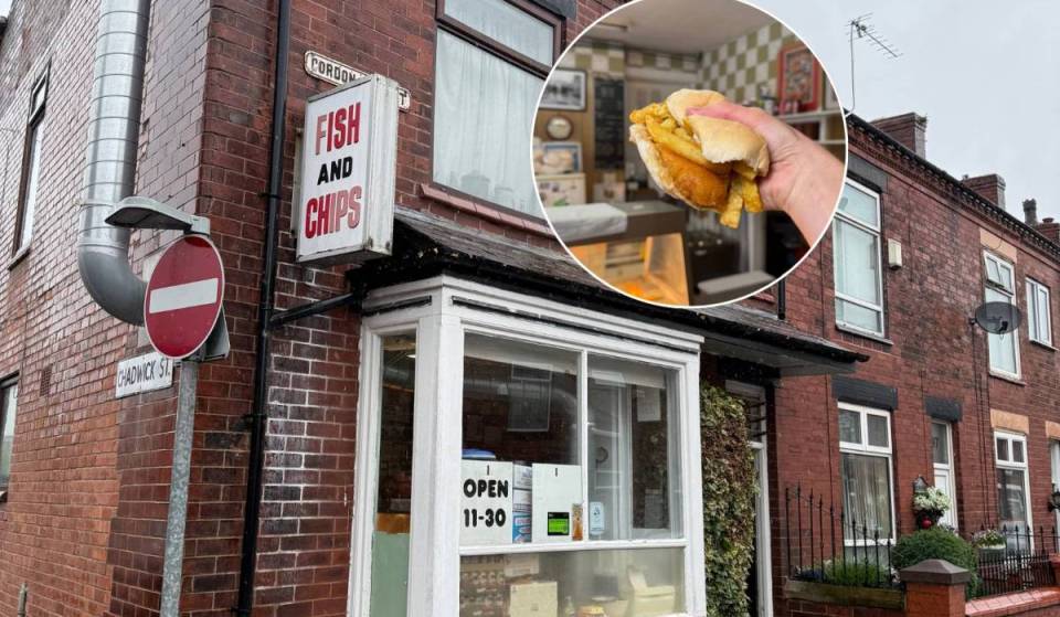 The ‘time capsule’ takeaway operating directly out of a residential Leigh home since 1987: battered fish is still £4, small chips are £2, and you order just one room away from the owner’s lounge