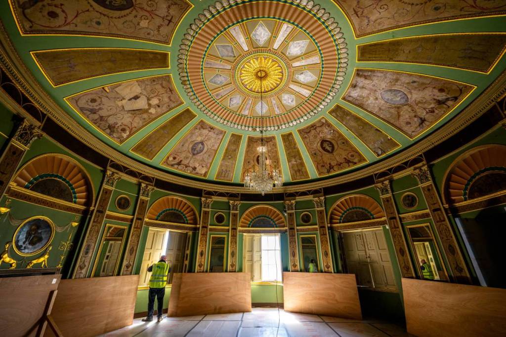 heaton hall reopening chandeliers
