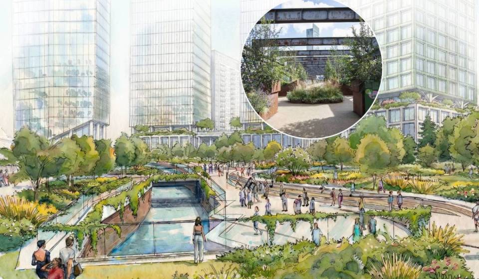 Castlefield Viaduct could be extended as public back transformational Water Street regeneration plans – with a major new city centre park, improved walking &amp; cycling links, and 20% affordable housing