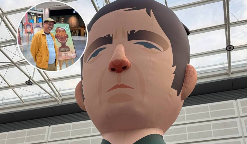 Manchester Arndale has suspended 13 giant inflatable portraits of Manchester icons by Stanley Chow for a free summer art trail – including Oasis, Alan Turing &amp; Emmeline Pankhurst