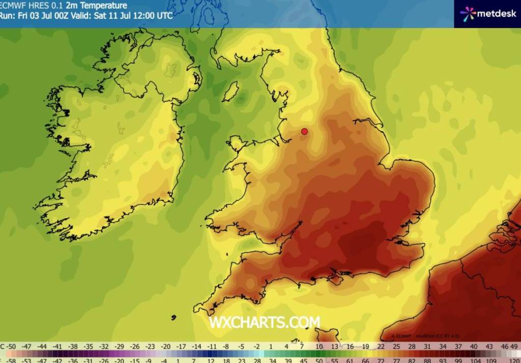manchester heatwave warm summer