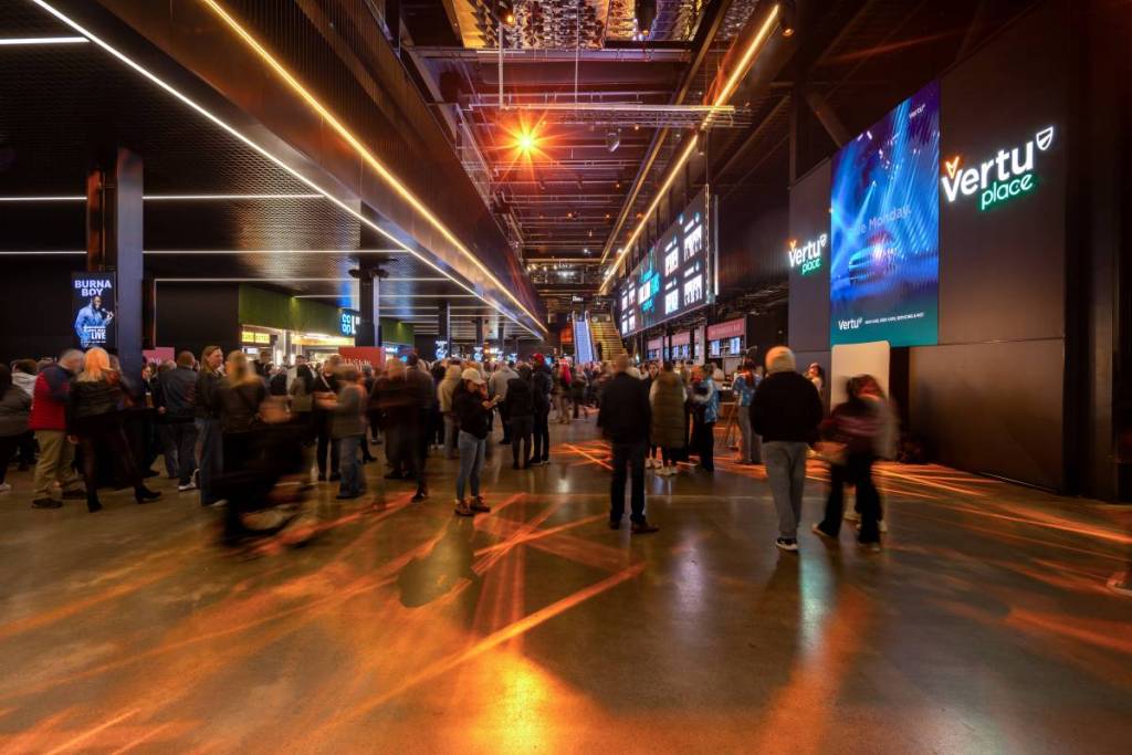people stood inside co-op live