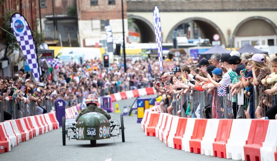 The UK’s largest touring soapbox derby is officially returning to Greater Manchester this summer with a 350m obstacle course, classic car display &amp; special RAF flypast