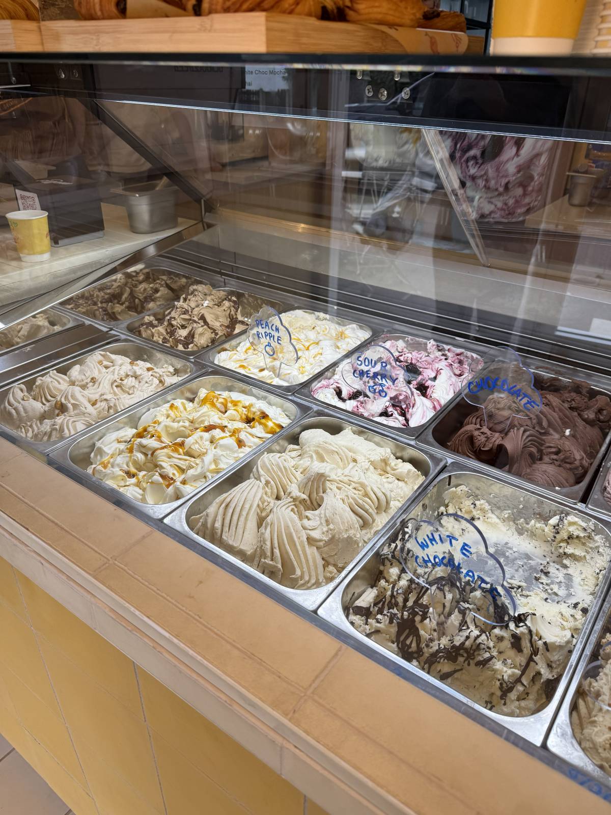 ice cream counter