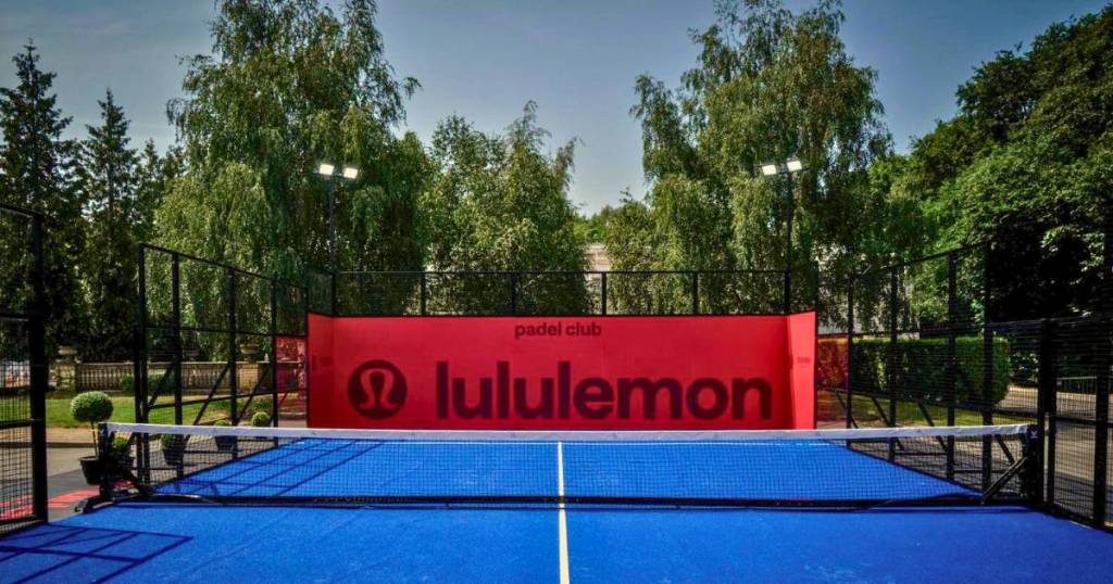lululemon padel court at trafford centre