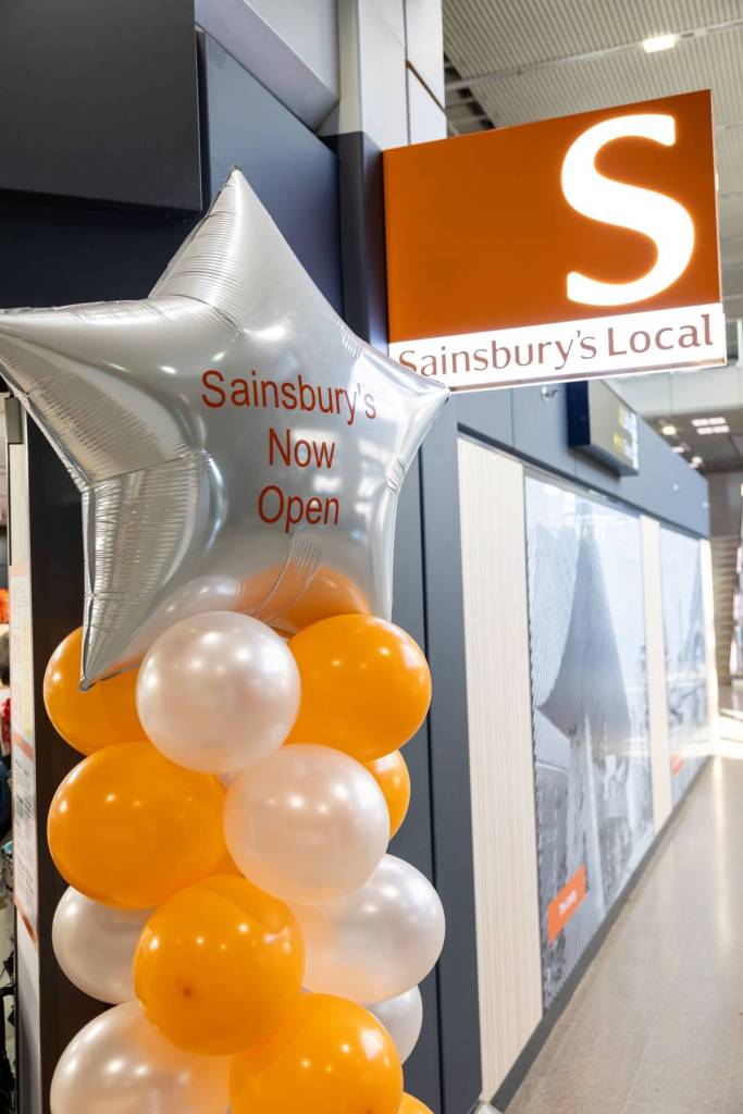 sainsburys terminal 3 manchester airport balloon