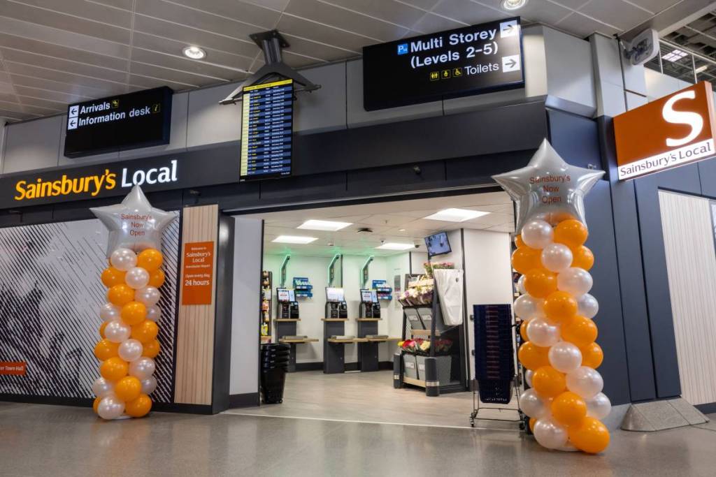 sainsburys terminal 3 manchester airport exterior