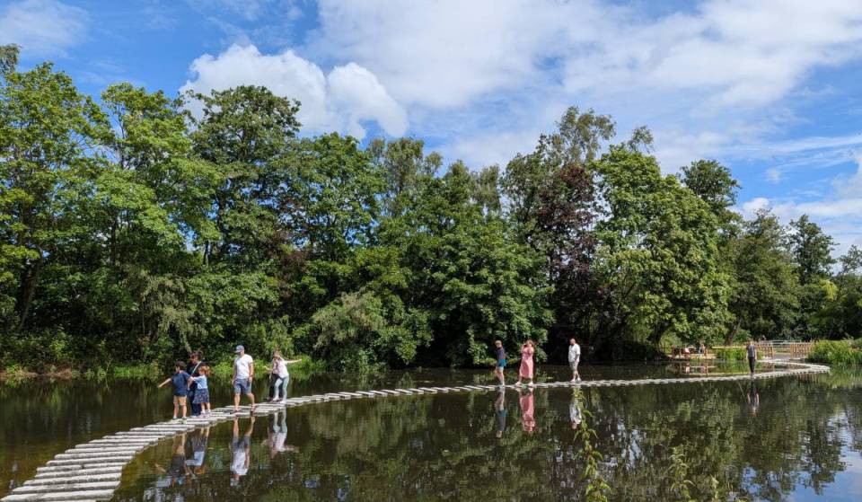 Just over an hour from Manchester: Europe’s longest continuous stepping stones open just in time for the school summer holidays