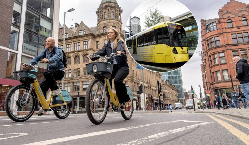 Forget replacement buses: Manchester commuters can claim 20 minutes of free e-bike travel every day during major tram line closures
