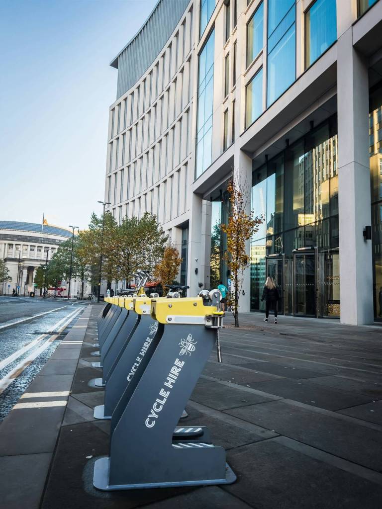 bike docking stations near st peter's square, manchester