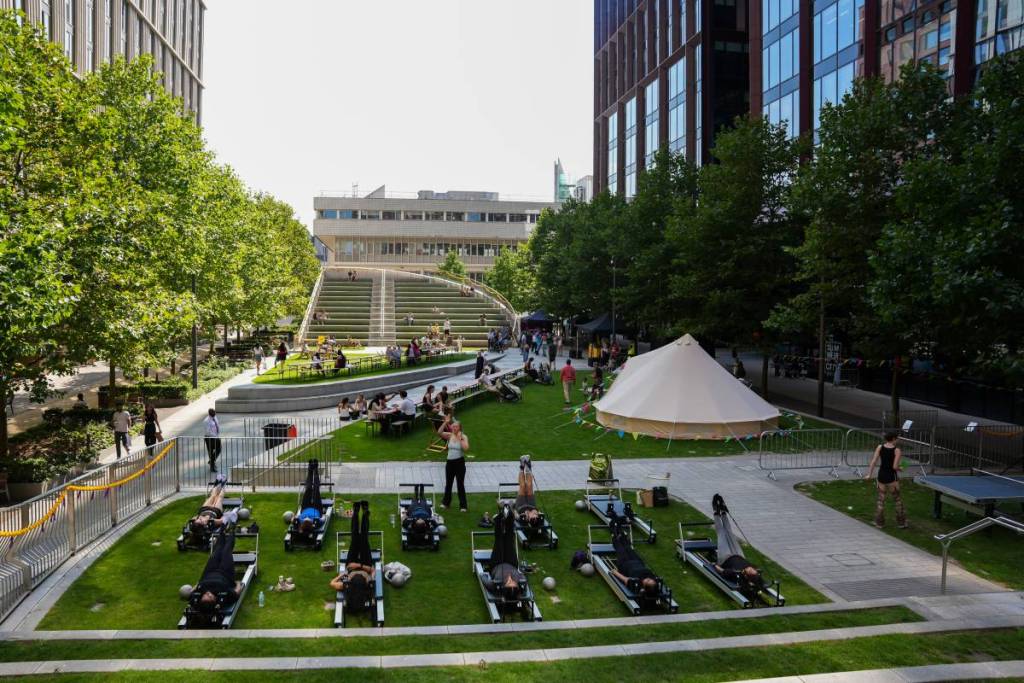 circle square manchester summer in the city picnic