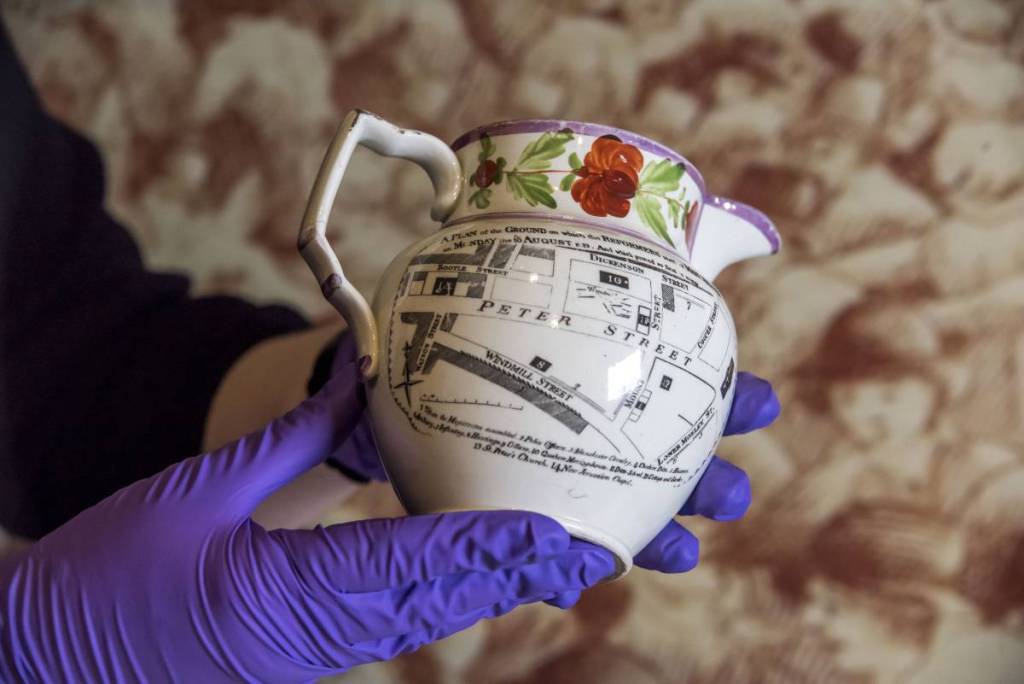 Peterloo commemorative jug, maker unknown, date unknown