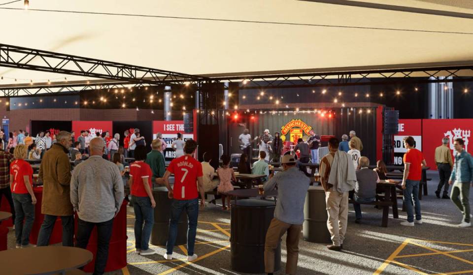 Manchester United is launching its first permanent, free-to-enter fan zone with new draught beer taps, local food &amp; 1,300 capacity just 15 metres from the Stretford End – here’s when ‘The Paddock’ officially opens