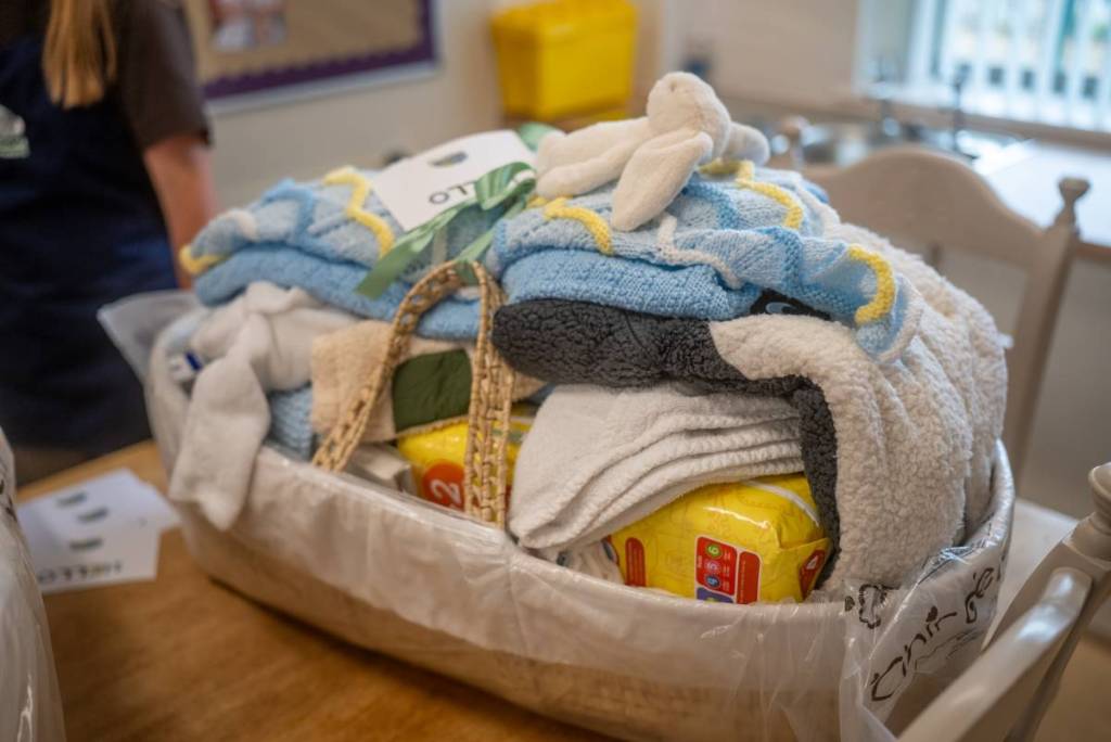 One of the baby bundles ready for a family in need