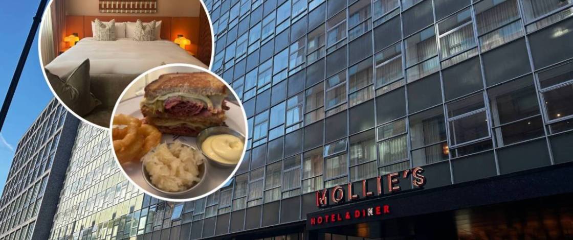 Inside Manchester’s 1960s-inspired hotel at the historic Granada TV Studios – featuring a luxury American diner, live music bar & suites where Coronation Street was scripted