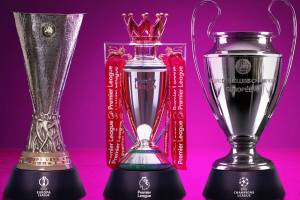 Six of football’s biggest trophies are coming to Manchester for football fans to view this weekend – featuring the Champions League, Europa League & Premier League trophies