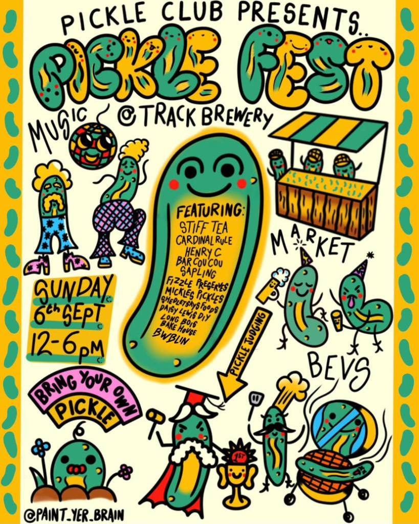 track pickle club festival in manchester poster