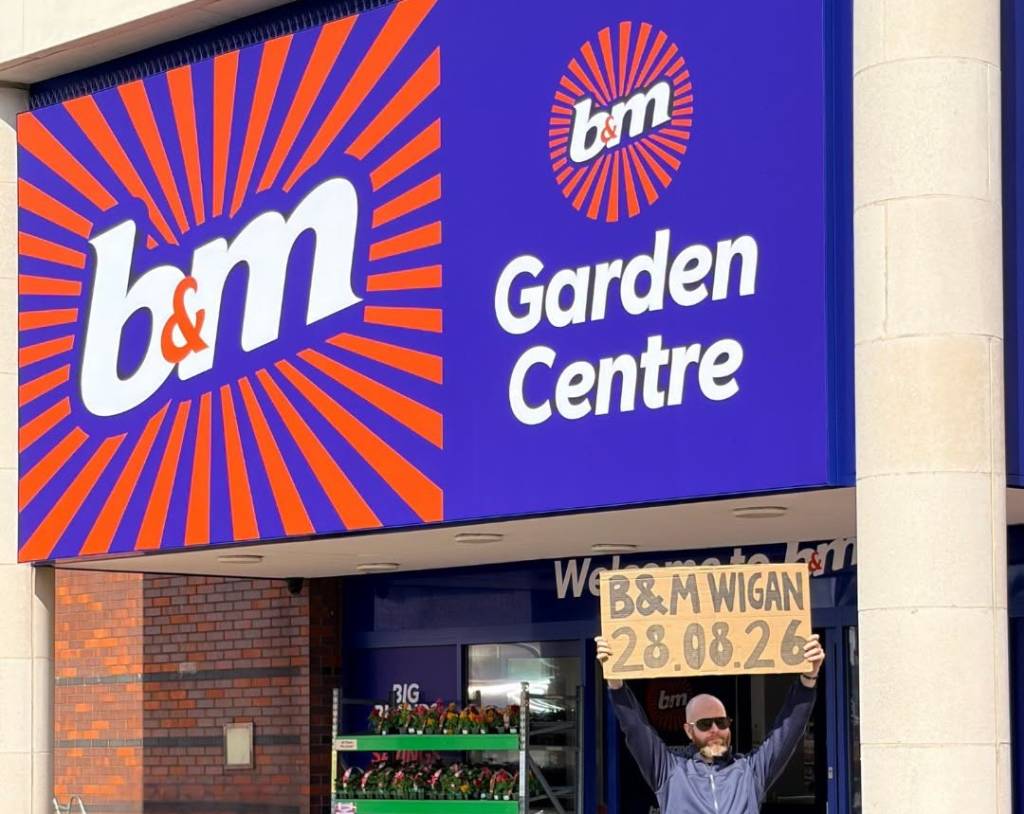 b&m wigan worthington way reopening events