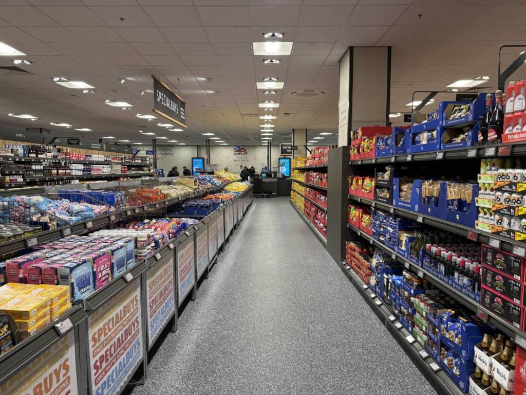 aldi newly revamped special buys aisle on market street