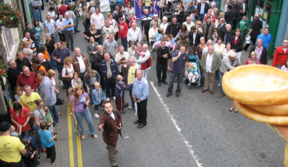 Just 30 minutes from Manchester, this historic town is hosting the World Black Pudding Throwing Championships with live music, food stalls, and £2 entry