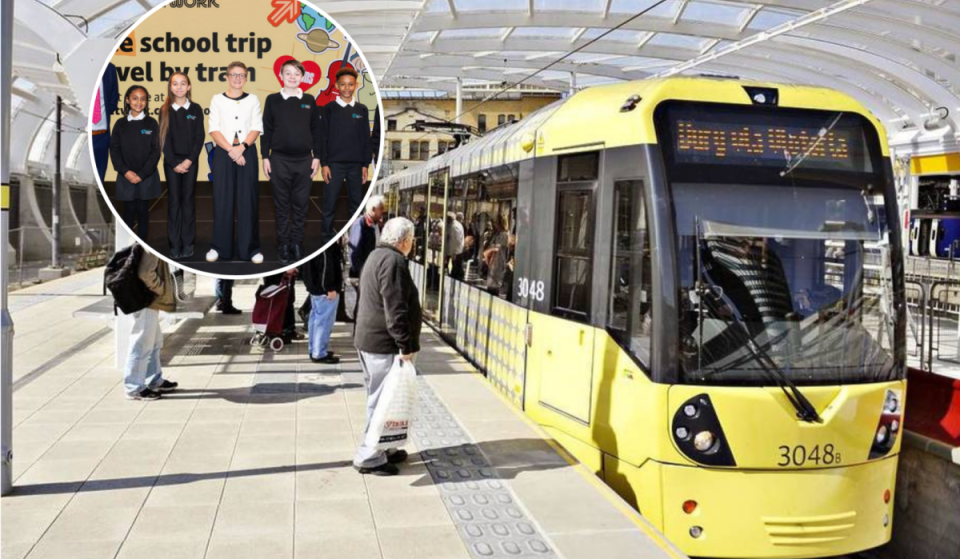 90,000 Greater Manchester schoolchildren to get free Bee Network tram travel for school trips starting today – covering visits to Aviva Studios, Heaton Park, and The Lowry