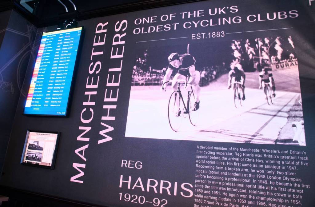 manchester wheelers memorabilia at the belle vue pub