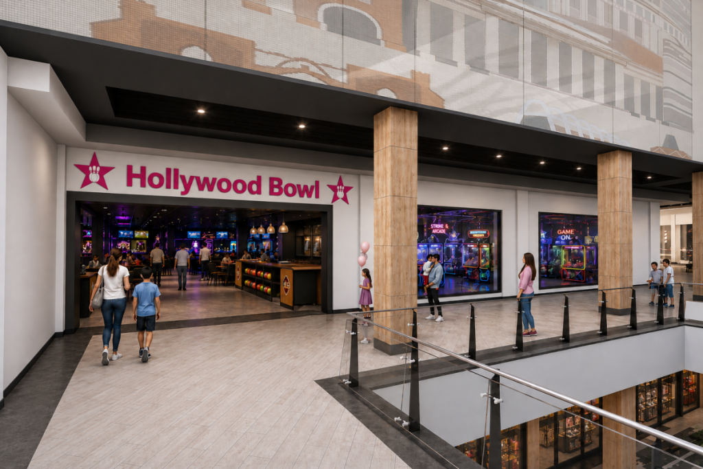 render outside hollywood bowl at quayside salford