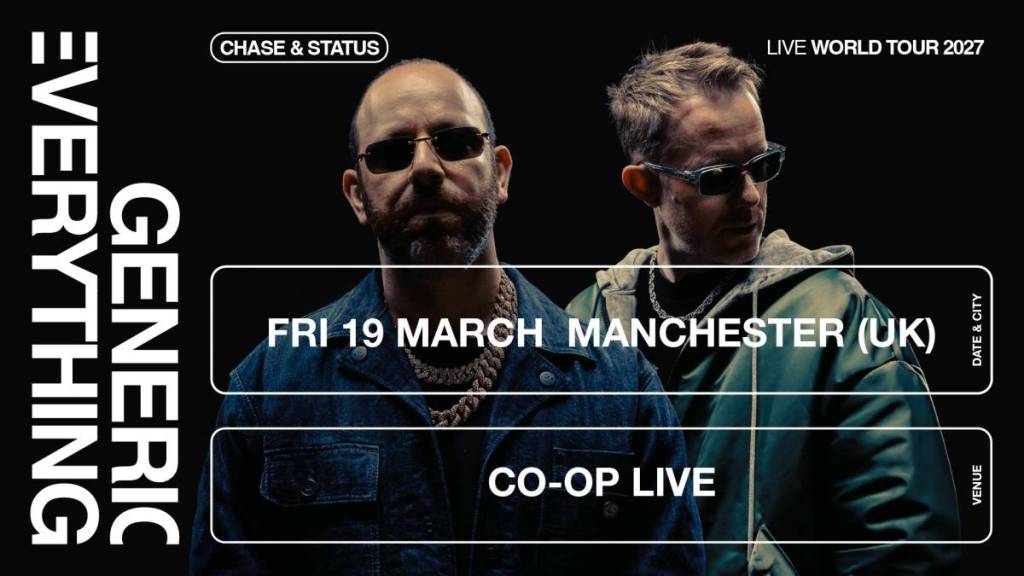 chase and status tour poster manchester co-op live