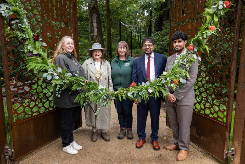 councillors at northern roots in oldham at opening ceremony