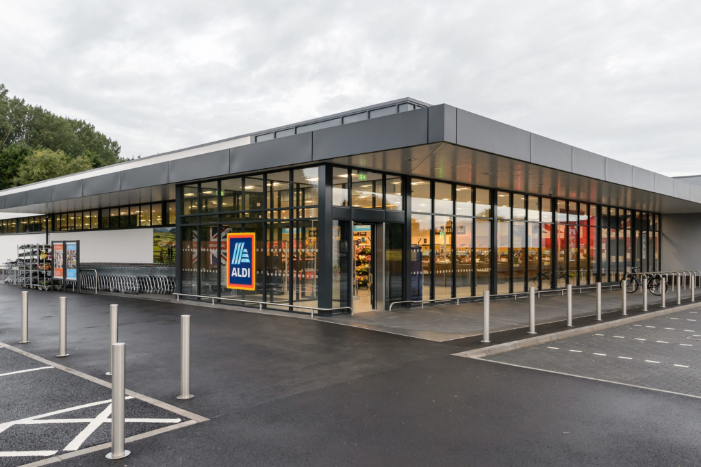 outside aldi store