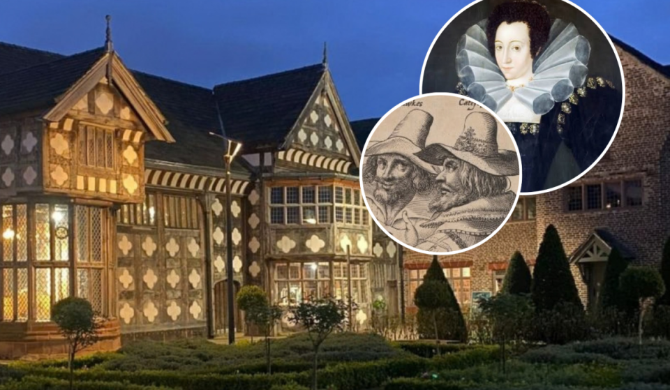 In 1599, Lady Margaret Radclyffe died of a broken heart at Ordsall Hall shortly before Guy Fawkes plotted there in secret; today, Greater Manchester’s 750-year-old manor is haunted by her White Lady ghost and phantom rose scents