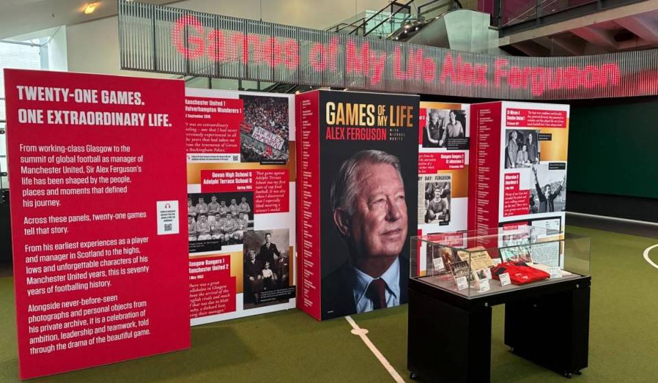 Sir Alex Ferguson opens his unseen archive in Manchester for a rare pop-up exhibition, including handwritten Manchester United notes &amp; his Scotland cap