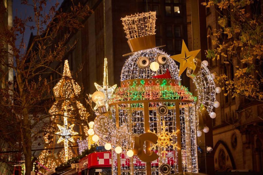 snowman christmas lights