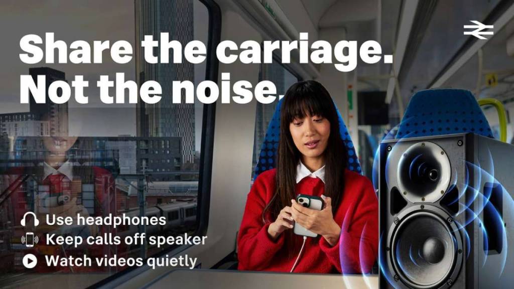 share the carriage not the noise poster