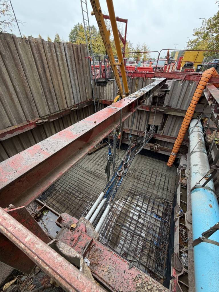 Remediation works taking place on Alan Turing Way