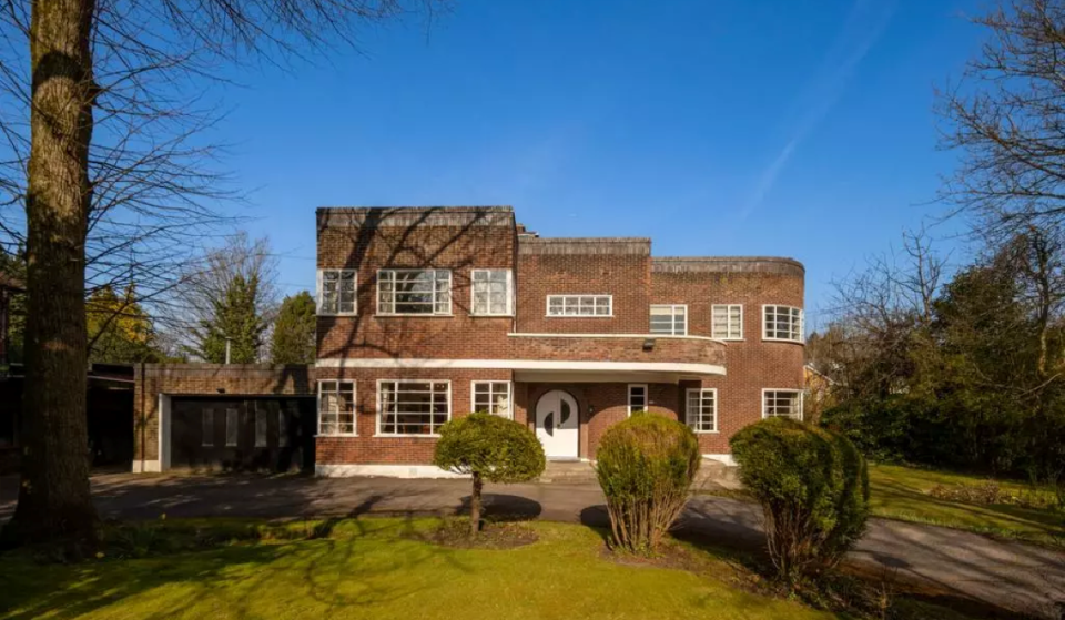In 1935, a pioneering architect built a Streamline Moderne home in Salford; after surviving 91 years with its original wall panelling &amp; geometric glazing, it has been listed Grade II to protect it forever