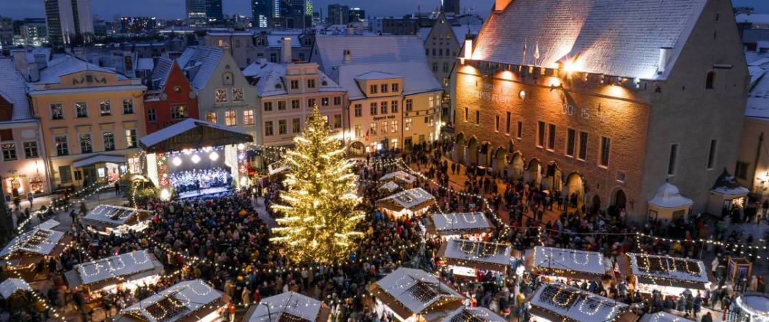 In 1441, Tallinn began its Town Hall Square Christmas tree tradition; 585 years later, the medieval market returns under 3 hours from Manchester Airport