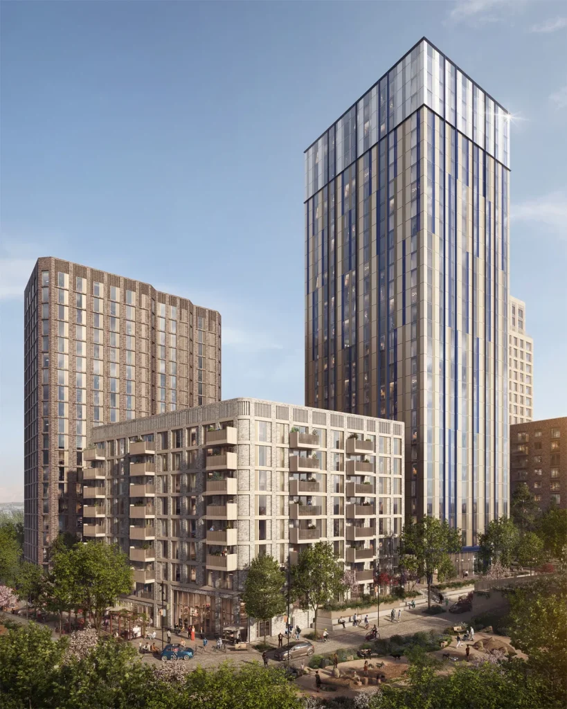hero shot of NT03 building cgi at red bank riverside