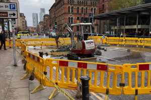 Manchester travel alert as burst water main shuts Piccadilly Gardens and Portland Street, diverting 29 bus routes ahead of City match and Co-op Live gig