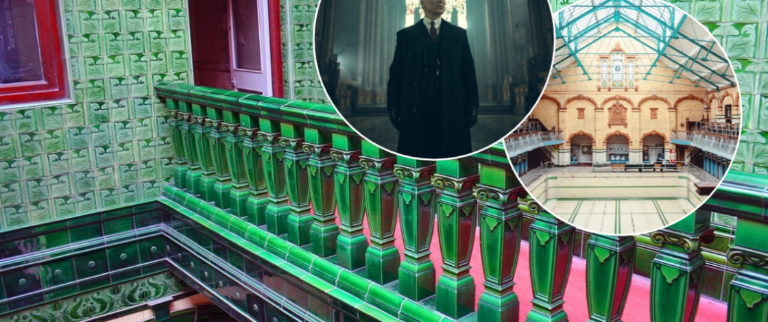 Not Birmingham: Tommy Shelby’s 1920s Peaky Blinders horse fair was filmed at Manchester’s Victoria Baths, with sawdust laid over the pool