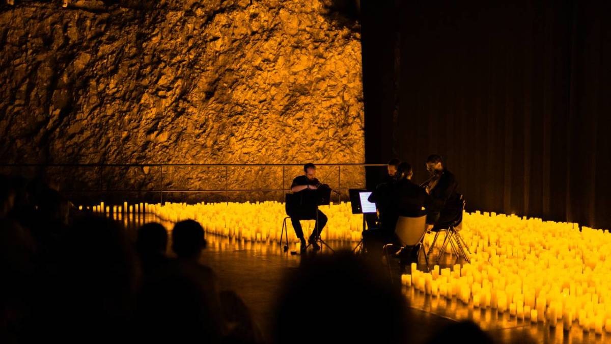 Photo d'un concert Candlelight dans l'Auditorium du Pont du Gard