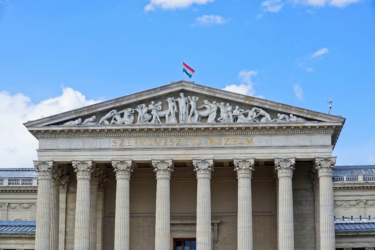 a Szépművészeti Múzeum külső homlokzata