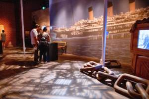 Guests explore Titanic: The Exhibition