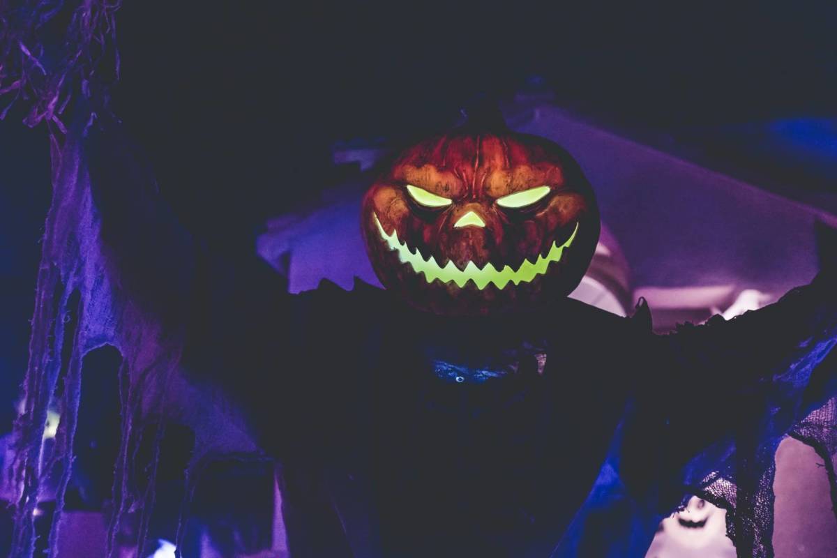 Jack O' Lantern head costume