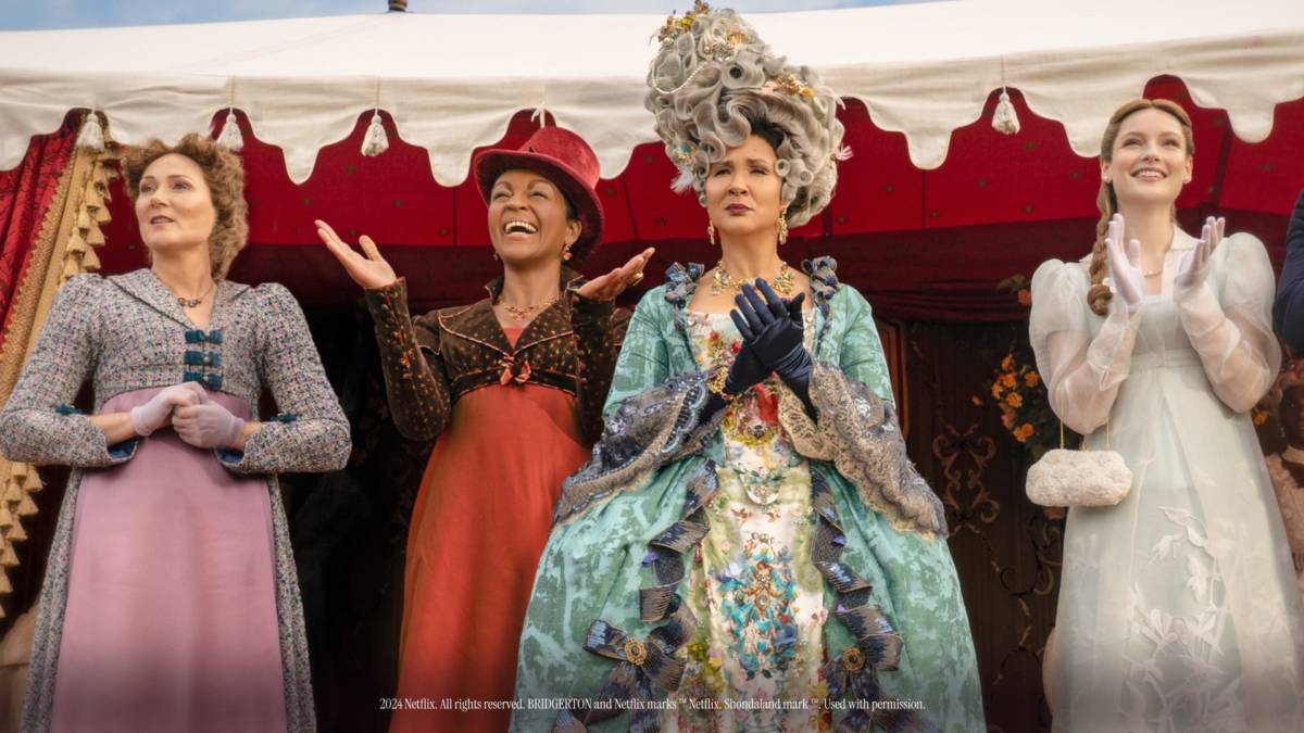 Lady Bridgerton, Lady Danbury, Queen Charlotte y Daphne.