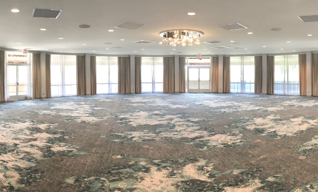A grand ballroom at Hyatt Regency Newport Beach.